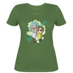 Женская футболка Rick and Morty voodoo doll - PrintSalon