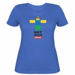 Женская футболка Roblox Not Noob