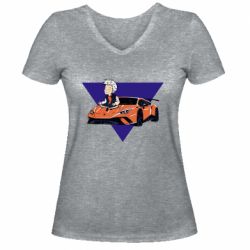 Жіноча футболка з V-подібним вирізом A4 Lamba