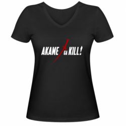 Жіноча футболка з V-подібним вирізом Akame ga Kill - PrintSalon