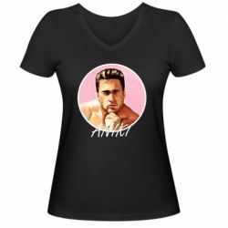 Женская футболка с V-образным вырезом ANIKI - PrintSalon