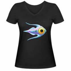 Женская футболка с V-образным вырезом Arctic Peeper - PrintSalon