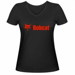 Жіноча футболка з V-подібним вирізом Bobcat - PrintSalon