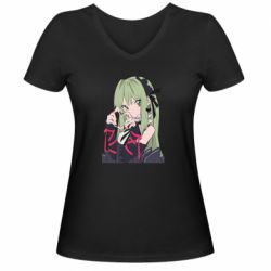 Жіноча футболка з V-подібним вирізом Chan love - PrintSalon