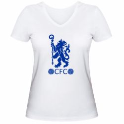 Жіноча футболка з V-подібним вирізом Chelsea CFC - PrintSalon