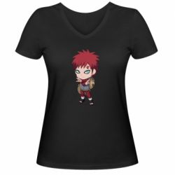 Жіноча футболка з V-подібним вирізом Chibi Gaara