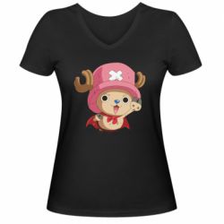 Женская футболка с V-образным вырезом Chopper Tony Tony - PrintSalon