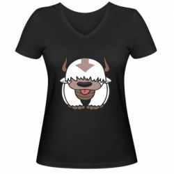 Женская футболка с V-образным вырезом Cute Appa - PrintSalon