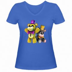 Жіноча футболка з V-подібним вирізом Cute Freddy - PrintSalon