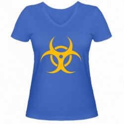 Жіноча футболка з V-подібним вирізом Danger - PrintSalon