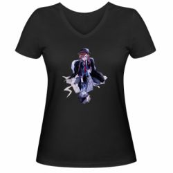 Женская футболка с V-образным вырезом Дазай и Чуя - PrintSalon