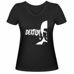 Женская футболка с V-образным вырезом Декстер - PrintSalon