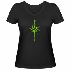 Женская футболка с V-образным вырезом Dragon Age ( Inquisition symbol ) - PrintSalon