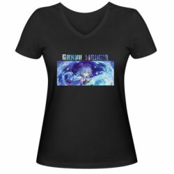 Жіноча футболка з V-подібним вирізом Ganyu mainer - PrintSalon