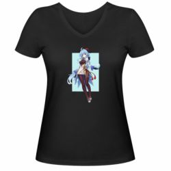 Жіноча футболка з V-подібним вирізом Геншин Імпакт Гань Юй - PrintSalon