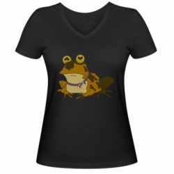 Жіноча футболка з V-подібним вирізом Гипиножаба - PrintSalon