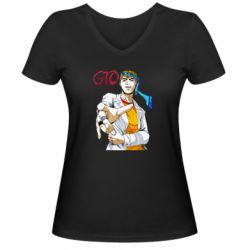 Жіноча футболка з V-подібним вирізом GTO Art - PrintSalon
