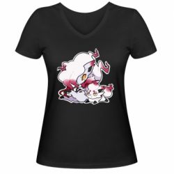 Жіноча футболка з V-подібним вирізом Hisuian Zoroark and Zorua - PrintSalon