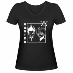 Женская футболка с V-образным вырезом Hunter x Hunter XX - PrintSalon