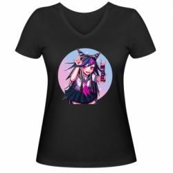 Женская футболка с V-образным вырезом Ibuki Mioda - PrintSalon