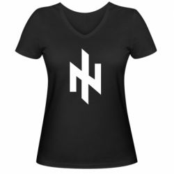 Женская футболка с V-образным вырезом Идея нации