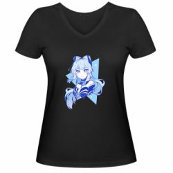 Женская футболка с V-образным вырезом Kokomi art - PrintSalon