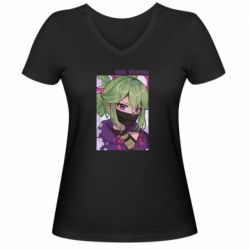 Женская футболка с V-образным вырезом Kuki Shinobu - PrintSalon