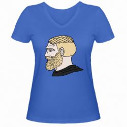 Женская футболка с V-образным вырезом Meme Man Nordic Gamer - PrintSalon