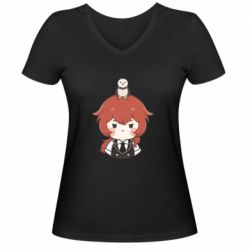 Жіноча футболка з V-подібним вирізом Милий Ділюк - PrintSalon