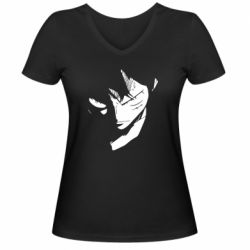Женская футболка с V-образным вырезом Monkey Dee Luffy - PrintSalon