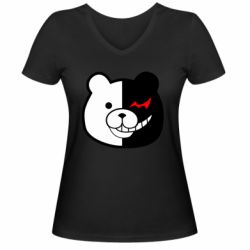 Жіноча футболка з V-подібним вирізом Monomishka portrait - PrintSalon