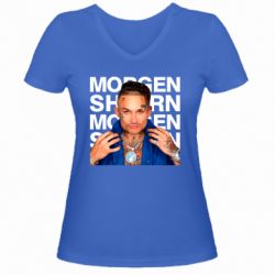 Женская футболка с V-образным вырезом Morgenshtern - PrintSalon