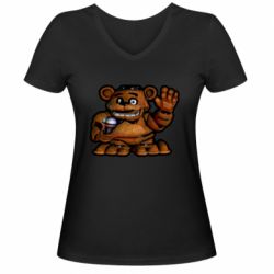 Женская футболка с V-образным вырезом Мшк Фреде - PrintSalon