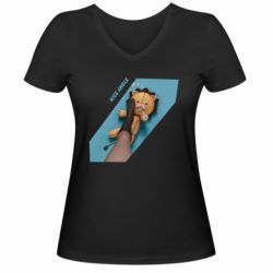 Жіноча футболка з V-подібним вирізом Nice angle - PrintSalon