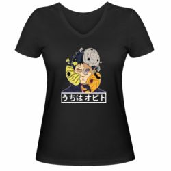 Жіноча футболка з V-подібним вирізом Obito - PrintSalon