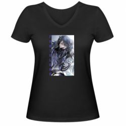 Жіноча футболка з V-подібним вирізом Pantalone - PrintSalon