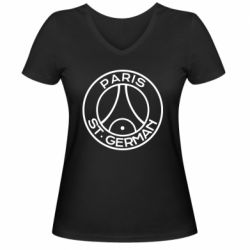 Женская футболка с V-образным вырезом Paris St.Germain - PrintSalon