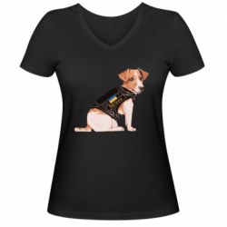 Женская футболка с V-образным вырезом Патрон