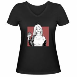 Жіноча футболка з V-подібним вирізом Power art - PrintSalon