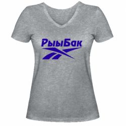 Женская футболка с V-образным вырезом Reebok РыыБак
