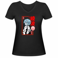 Женская футболка с V-образным вырезом Рей - PrintSalon