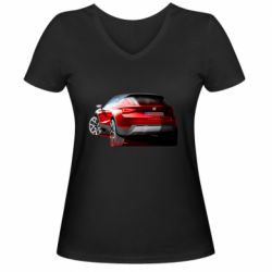 Женская футболка с V-образным вырезом Seat Arona - PrintSalon