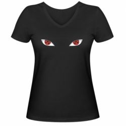 Жіноча футболка з V-подібним вирізом Sharingan - PrintSalon