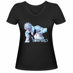 Женская футболка с V-образным вырезом Тоширо Хицугая взрослый банкай - PrintSalon