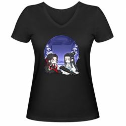 Жіноча футболка з V-подібним вирізом Вей Ін та Лань Чжань - PrintSalon