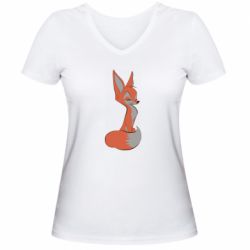 Женская футболка с V-образным вырезом Vixen - PrintSalon