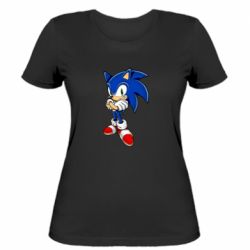 Женская футболка Sonic with smile - PrintSalon
