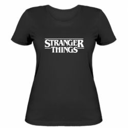 Женская футболка Stragner Things Logo - PrintSalon