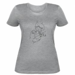 Женская футболка Strong family - PrintSalon