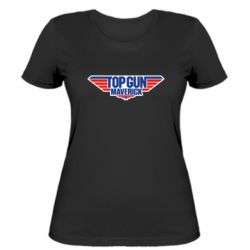 Женская футболка Top Gun. Maverik - PrintSalon
